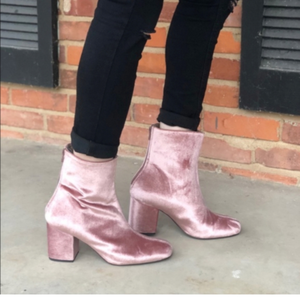NWOB Free People Cecile Velvet Boots - Picture 4 of 13